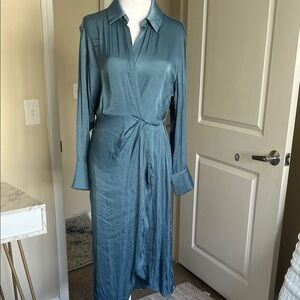 Steve Madden size 4 Elegant Teal Long-Sleeve Dress NWT
